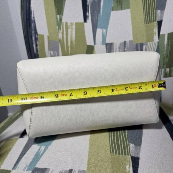 Kate Spade Phoebe Medium Top Handle Satchel In Meringue(White) Turnlock Closure - Picture 3 of 14